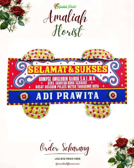 Papan Bunga Ucapan Selamat Ceweng